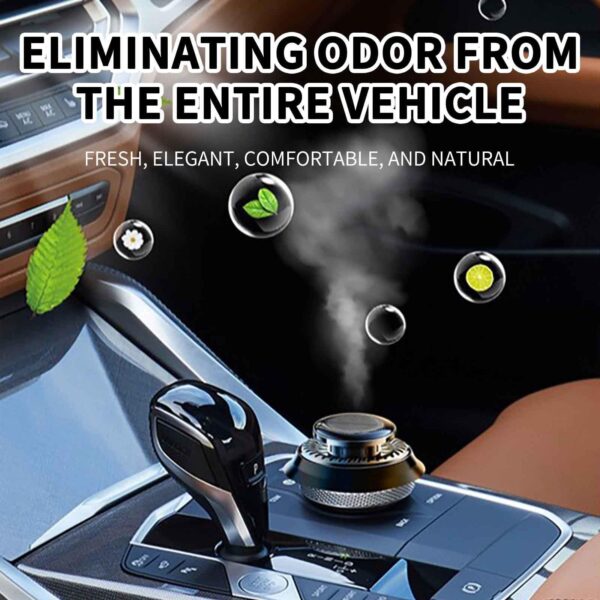 Car Air Freshener, Solar Rotating Car Essential Oil Diffuser, Car Interior Decor Accessories, Odor Eliminator For Car Office Home Car Aromatherapy Car Essential Oil Diffuser Auto Diffuser - Image 3