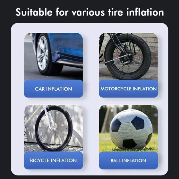 Electric Corded 12V 150PSI Car Tyre Inflator  Portable Air Compressor - Image 9