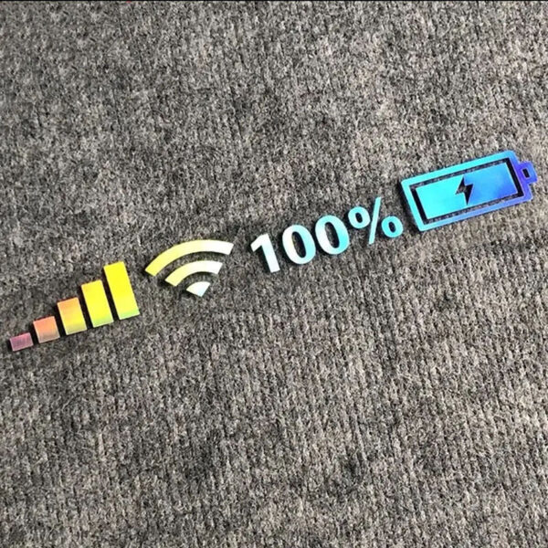 Car Windshield Stickers Signal WiFi Power Vinyl Decal Mobile Phone Car Stickers Auto Exterior Decorative Accessories Decals - Image 3