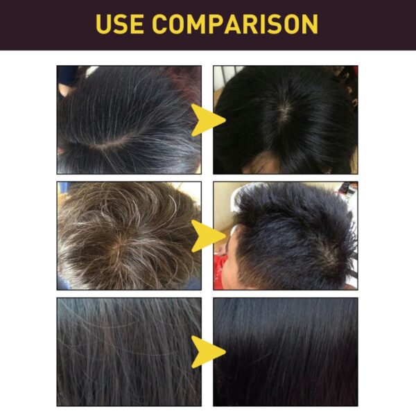 EELHOE White To Black Dyed Shampoo -Natural Brown- Polygonum Multiflorum Essence Moisturizing, Cleaning And Repairing Black And Smooth Hair Shampoo - Image 3