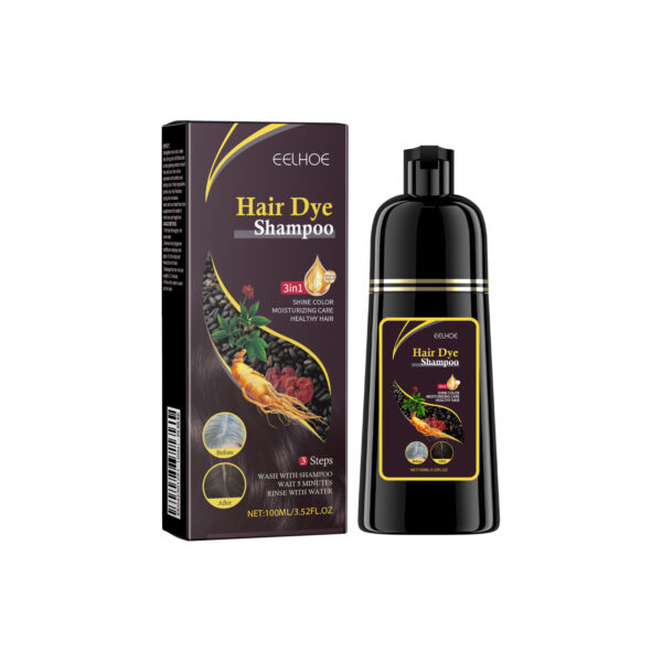 EELHOE White To Black Dyed Shampoo -Natural Brown- Polygonum Multiflorum Essence Moisturizing, Cleaning And Repairing Black And Smooth Hair Shampoo - Image 7