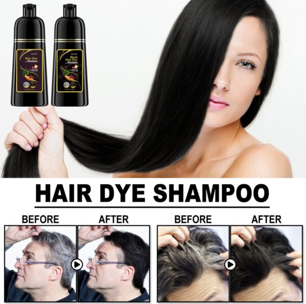 EELHOE White To Black Dyed Shampoo -Natural Brown- Polygonum Multiflorum Essence Moisturizing, Cleaning And Repairing Black And Smooth Hair Shampoo - Image 6