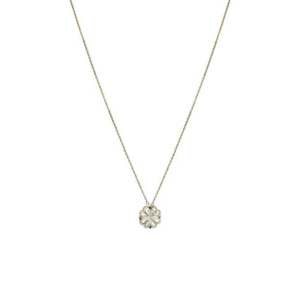 Retro Magnetic Folding Heart Shaped Four Leaf Clover Pendant Necklace Women Love Clavicle Chain Gifts Openable Choker Jewelry - Image 8