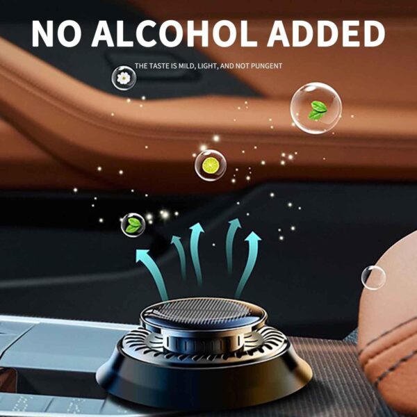 Car Air Freshener, Solar Rotating Car Essential Oil Diffuser, Car Interior Decor Accessories, Odor Eliminator For Car Office Home Car Aromatherapy Car Essential Oil Diffuser Auto Diffuser - Image 9