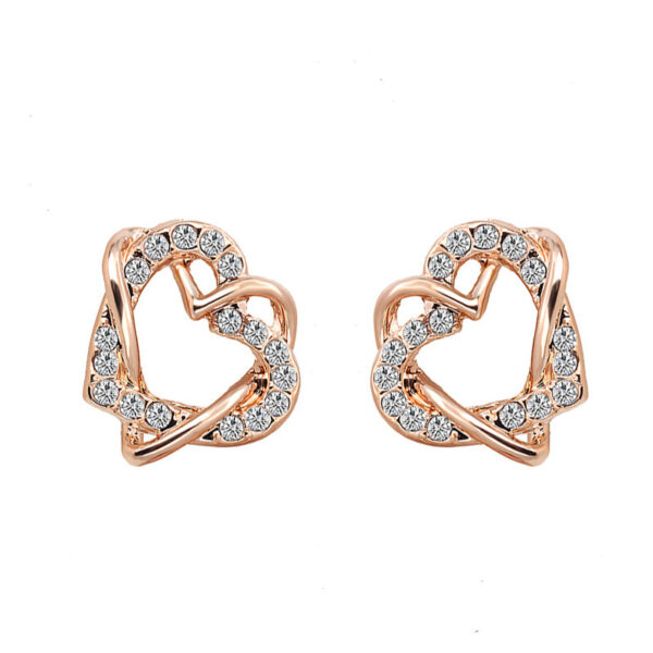 Fashion Heart-shaped Earrings Necklace Jewelry Set - Image 8