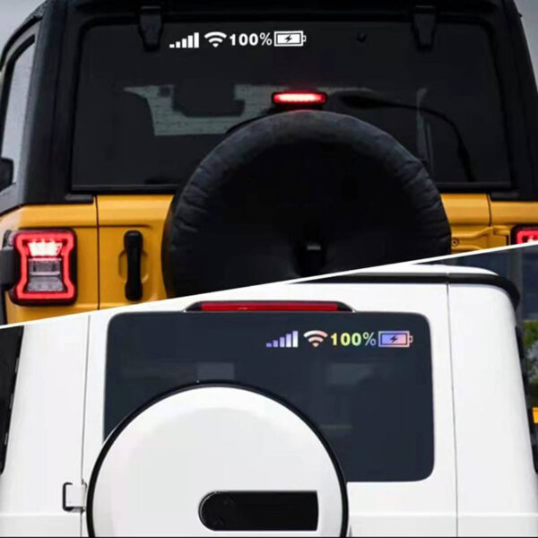 Car Windshield Stickers Signal WiFi Power Vinyl Decal Mobile Phone Car Stickers Auto Exterior Decorative Accessories Decals - Image 2