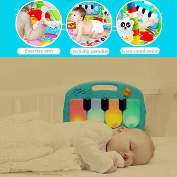 infant pedal piano fitness rack game blanket educational toys